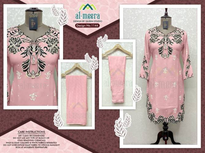 Al Meera 1144 New Designer Fancy Wear Georgette Ready Made Collection